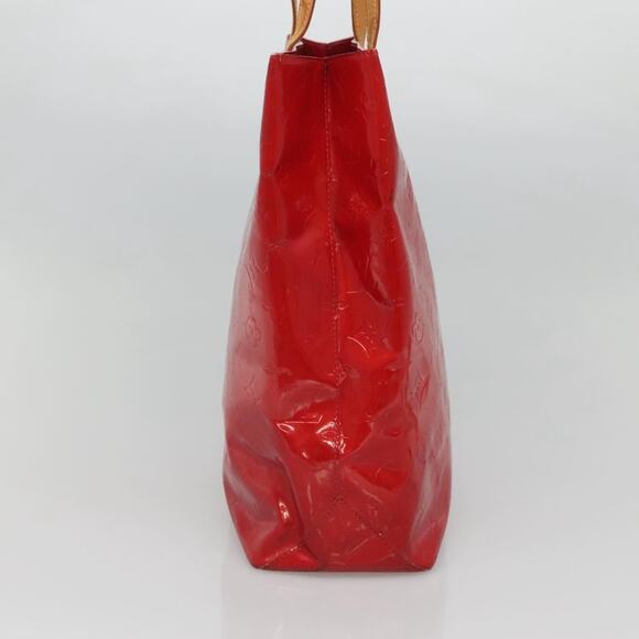 LOUIS VUITTON Monogram Vernis Reade MM Hand Bag Red Rouge M91086 - Picture 4 of 12